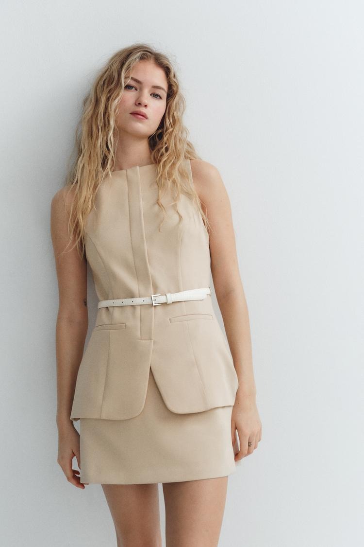 Modestique london™- Belted Mini Dress