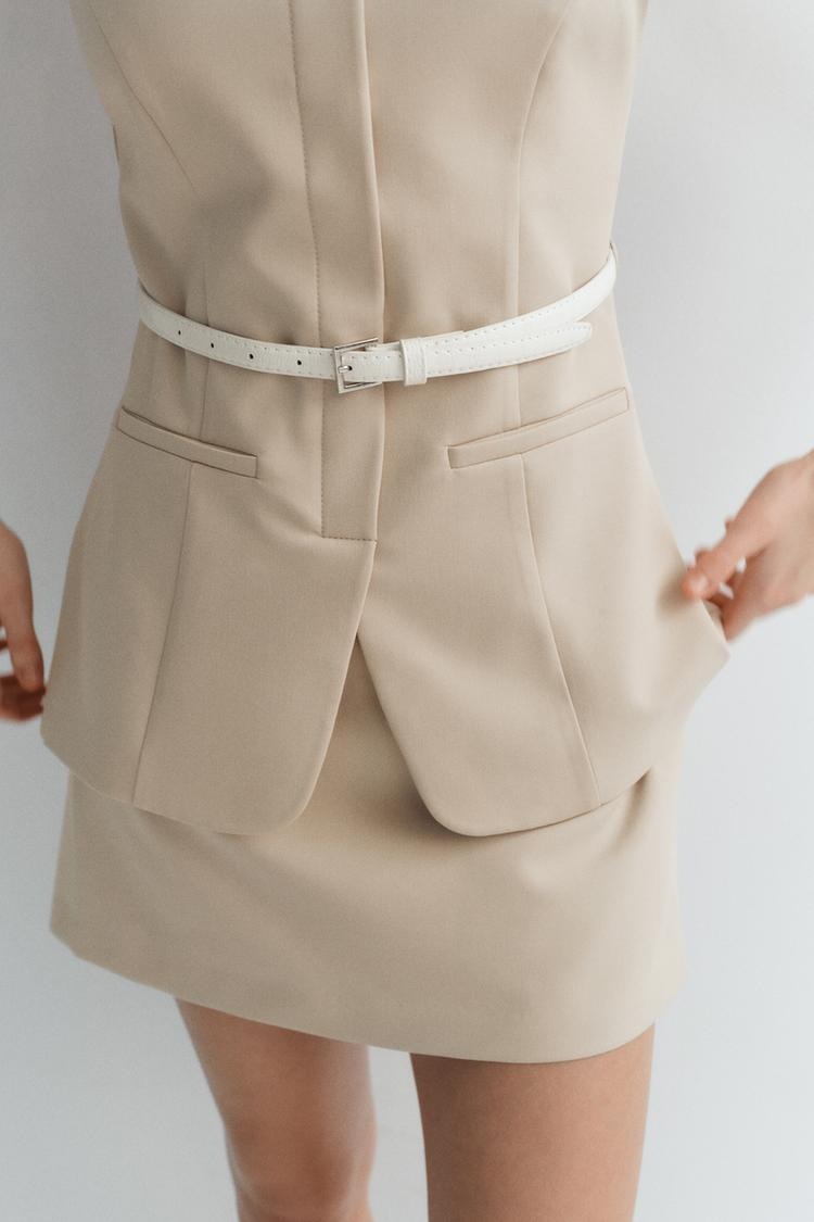 Modestique london™- Belted Mini Dress