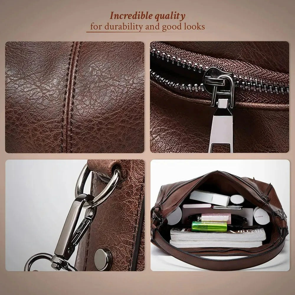 Rose - Luxury Leather Shoulder Bags for Travel