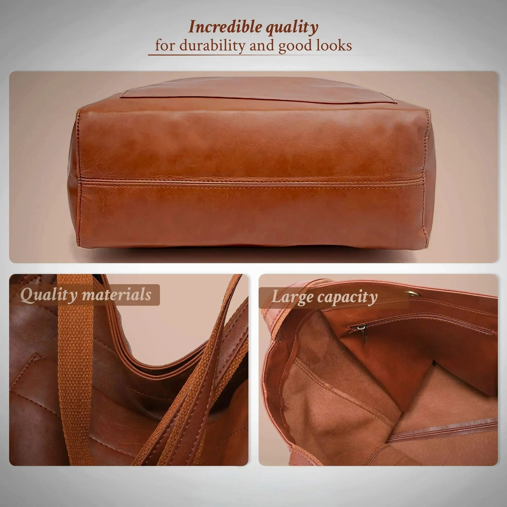 Hannah - Chic Retro Large Capacity Shoulder Handbag