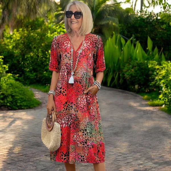 CASSANDRA™| FLOWING BOHO DRESS