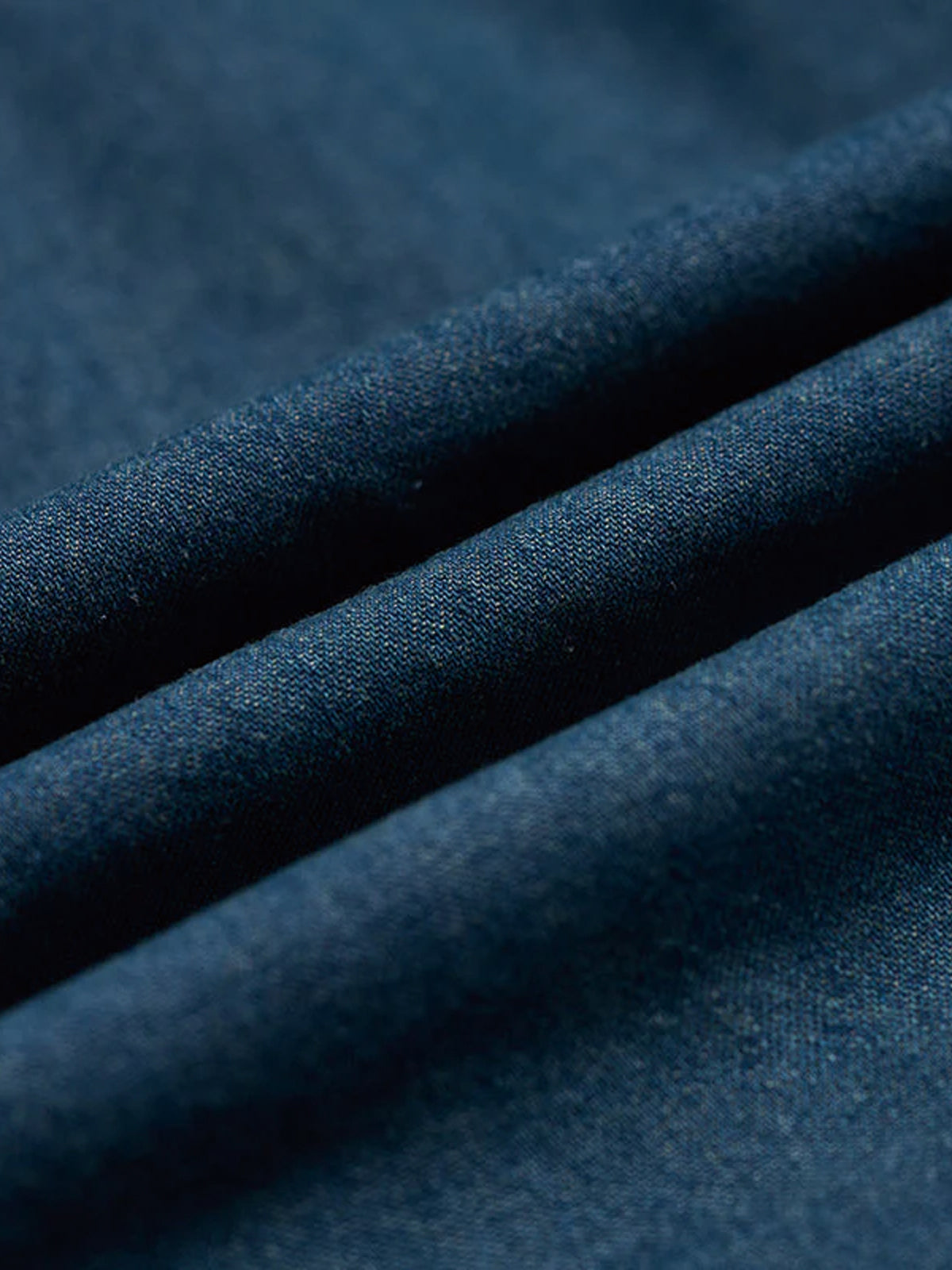 Contrast Button Collarless Denim Jacket