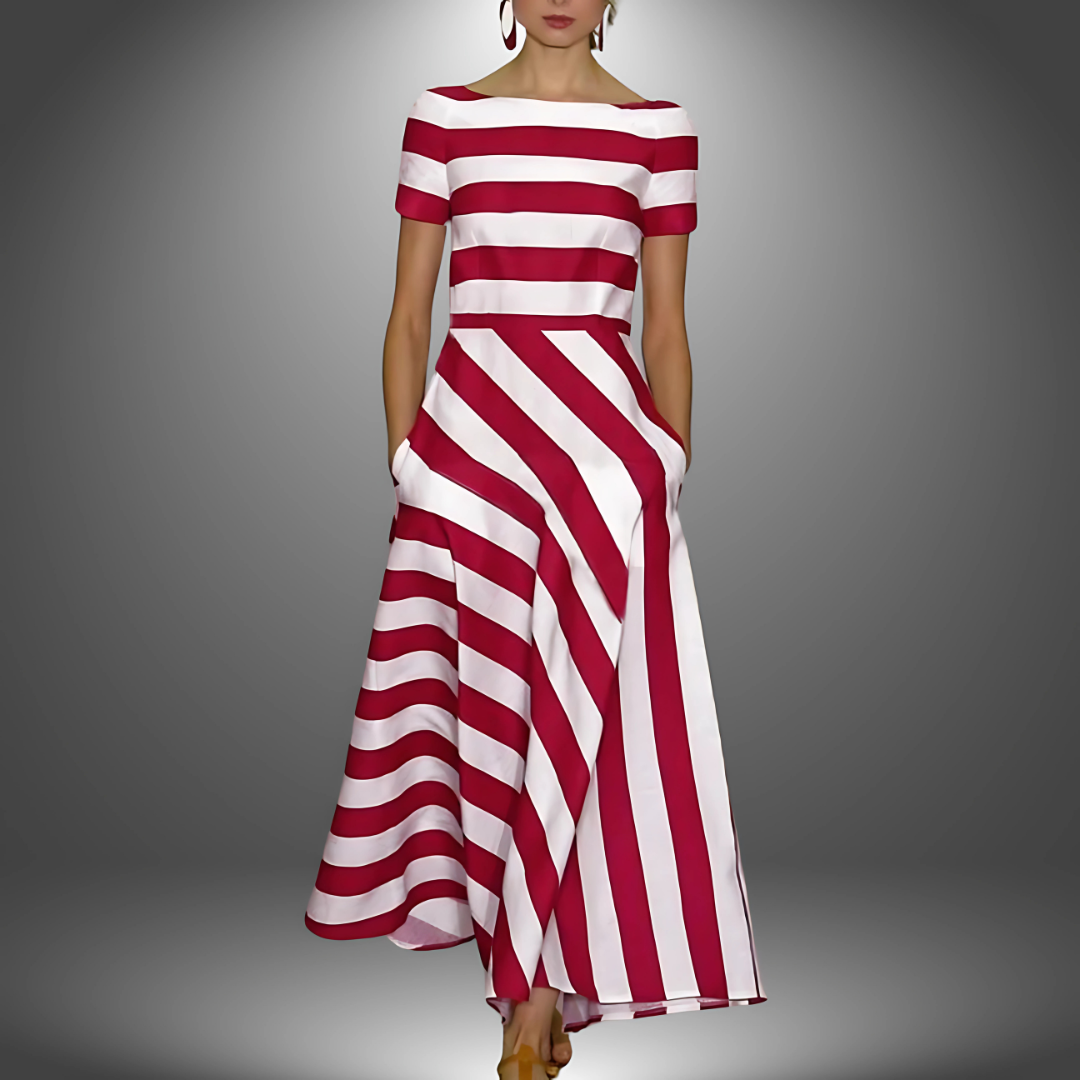 Florence™ – Handmade Striped Maxi Dress