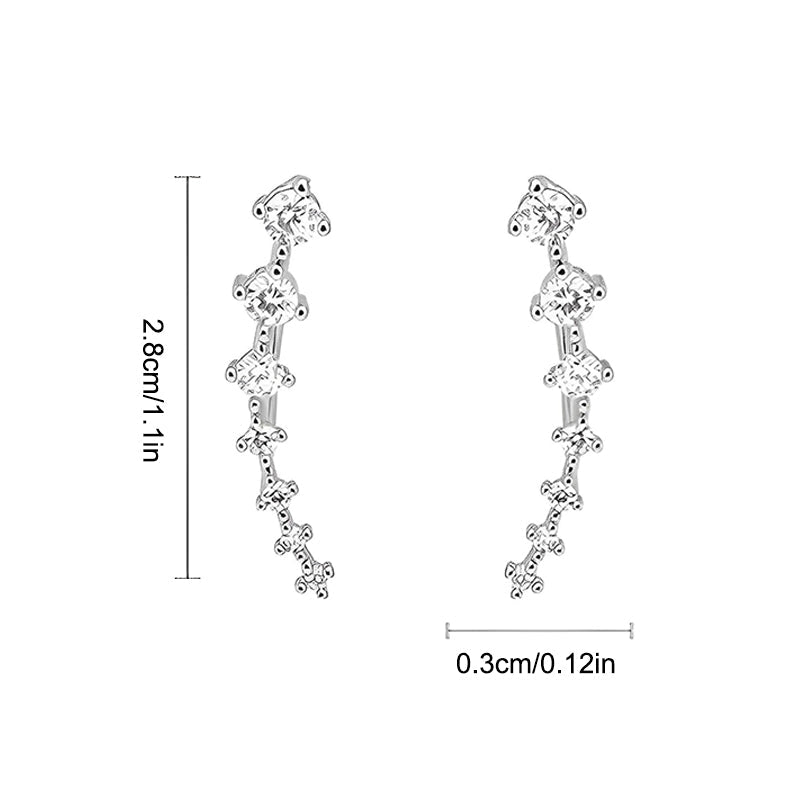 Modestique London | Elegant Seven-Star Diamond Stud Earrings