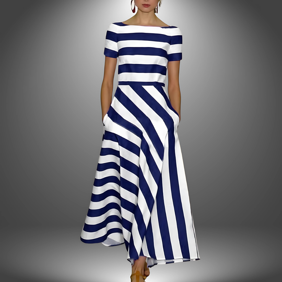 Florence™ – Handmade Striped Maxi Dress