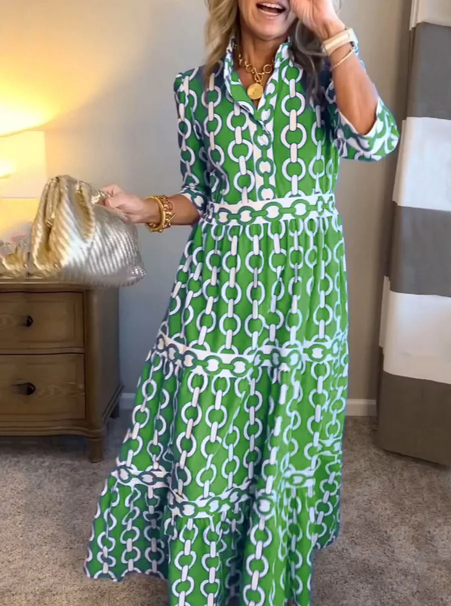 Juliette | Chain Link Midi Dress