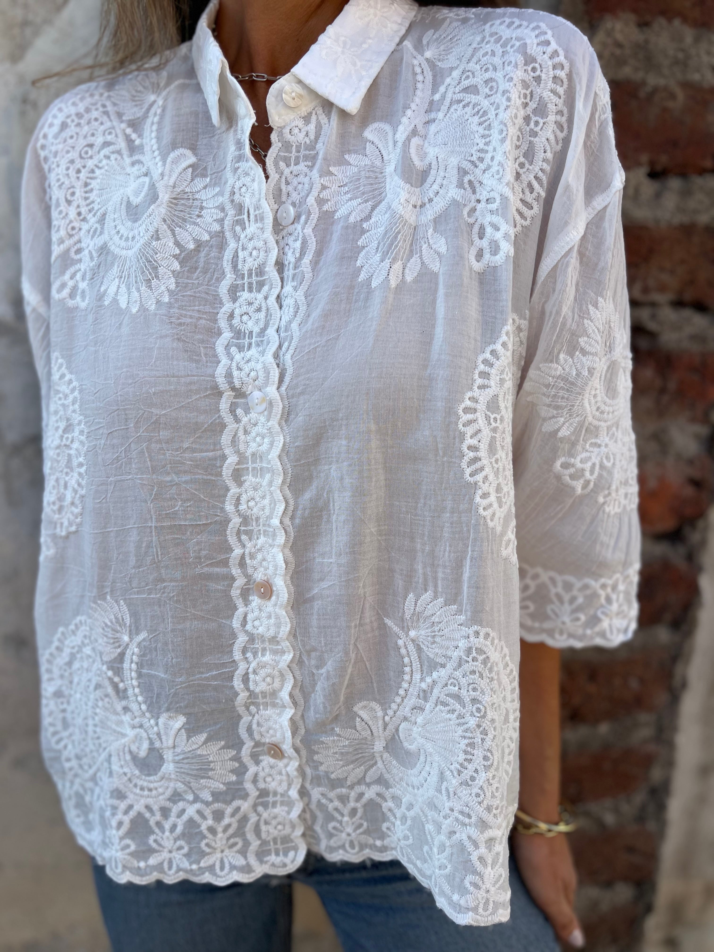 Eva™ | Luxurious blouse with beautiful pattern
