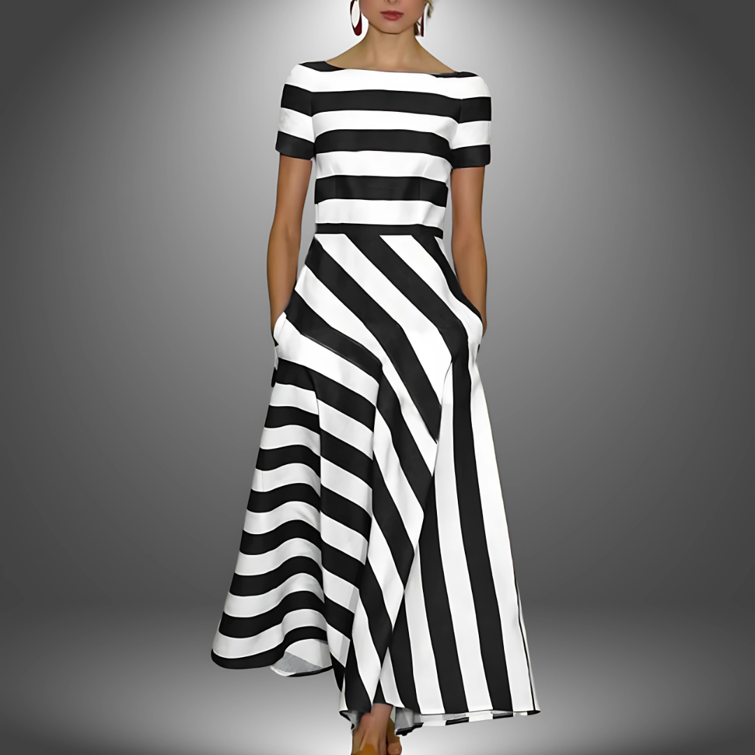 Florence™ – Handmade Striped Maxi Dress