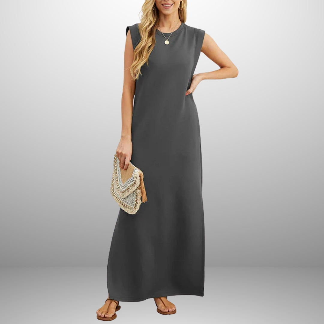 Emma™ | Long Flowing Crease-Resistant Dress