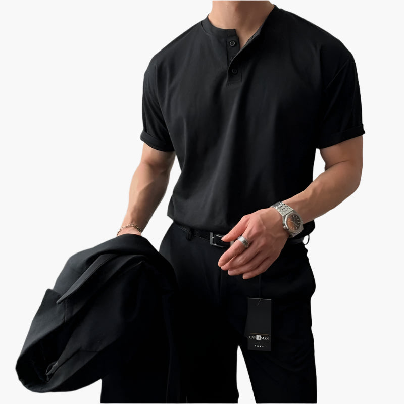 AVERY TORONTO ™| DAEGU Buttoned Collar T-Shirt