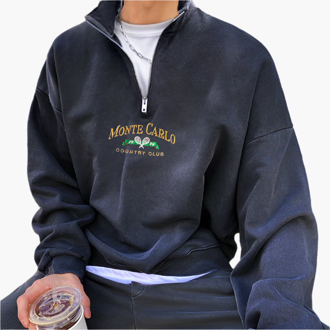 Modestique london™|MONTE CARLO Vintage Quarter Zip