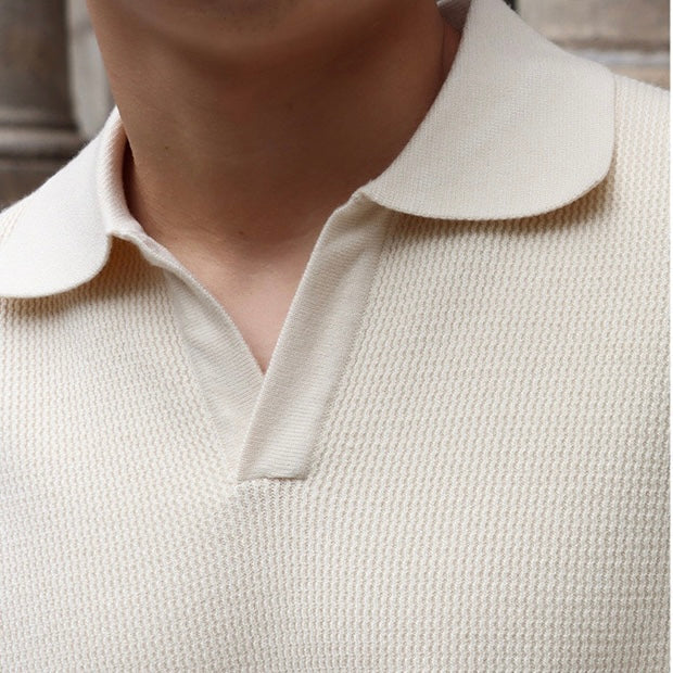 AVERY TORONTO ™| BUSAN Old Money V-Neck Polo