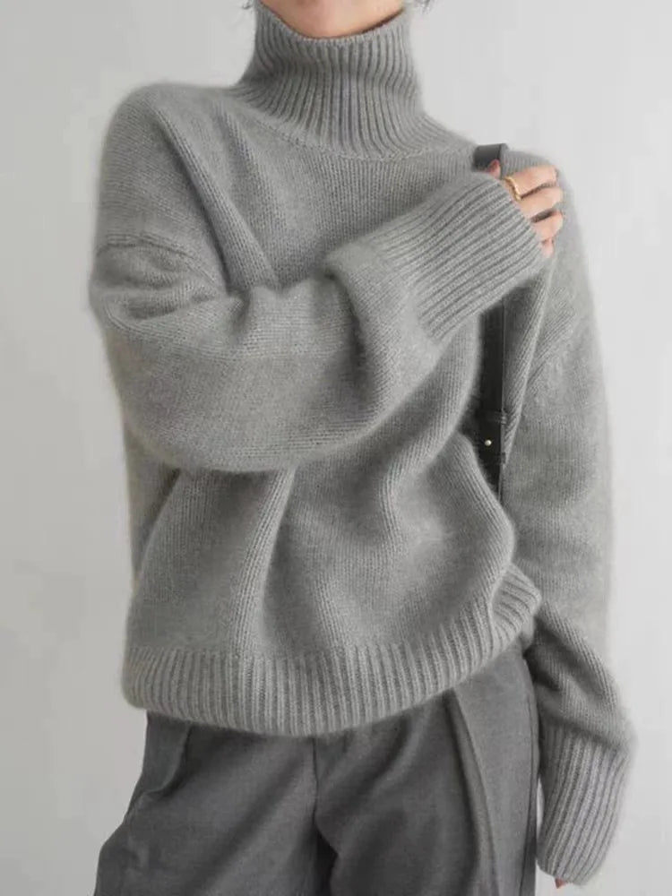 Mila - High Neck Cashmere Sweater