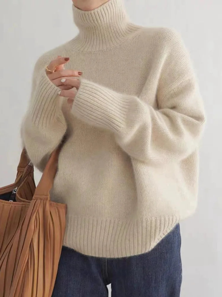 Mila - High Neck Cashmere Sweater