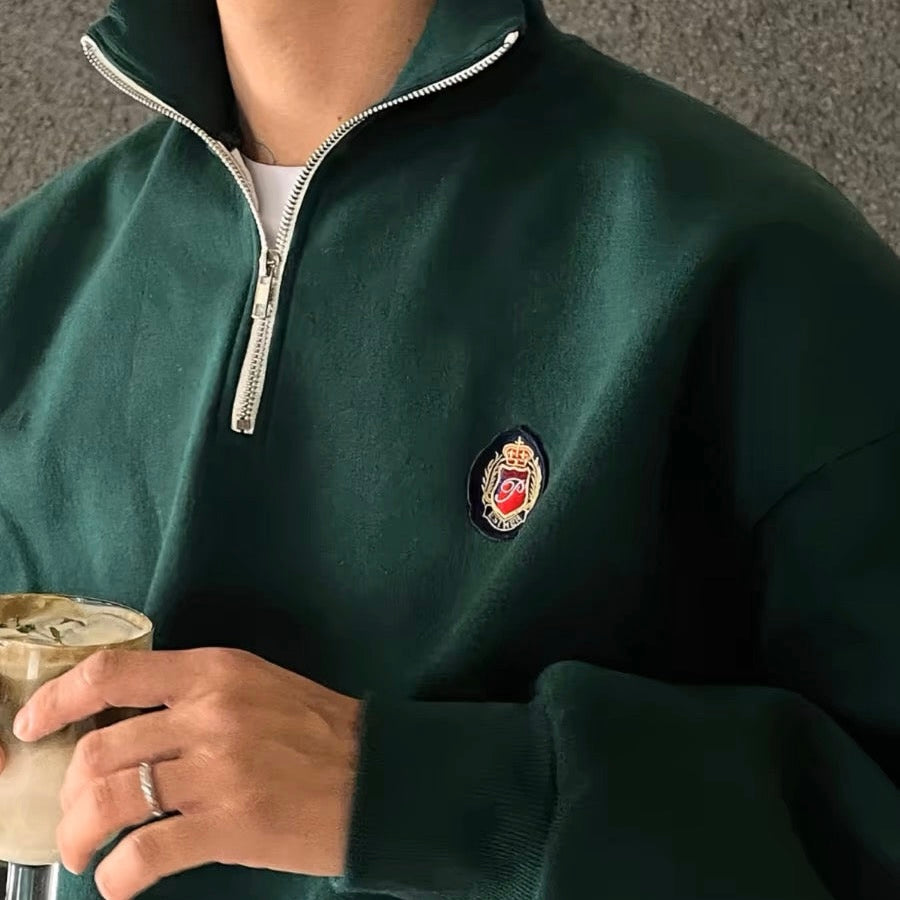 Modestique london™| SOCHEON Varsity Quarter Zip