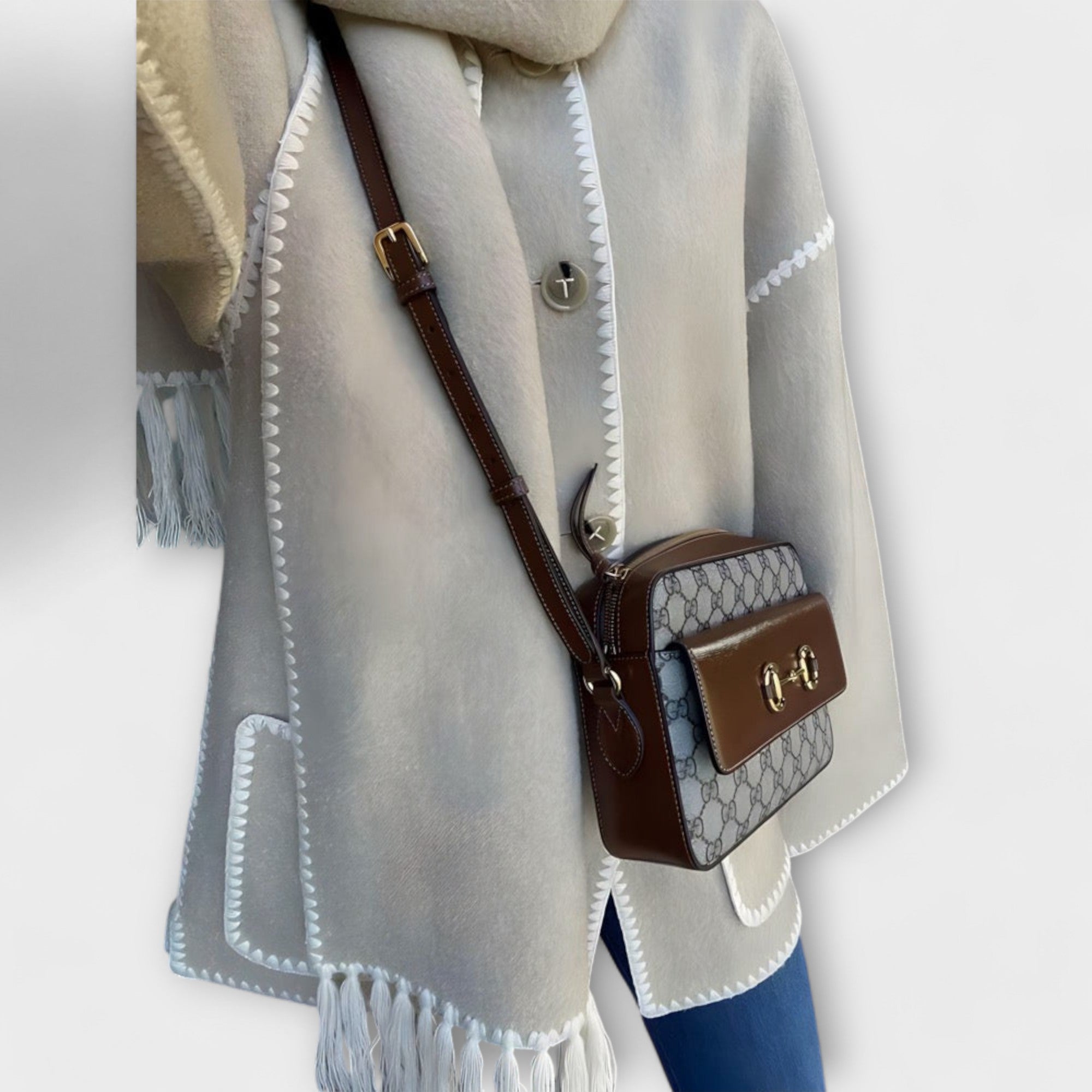 Chanel - Stylish Scarf Coat