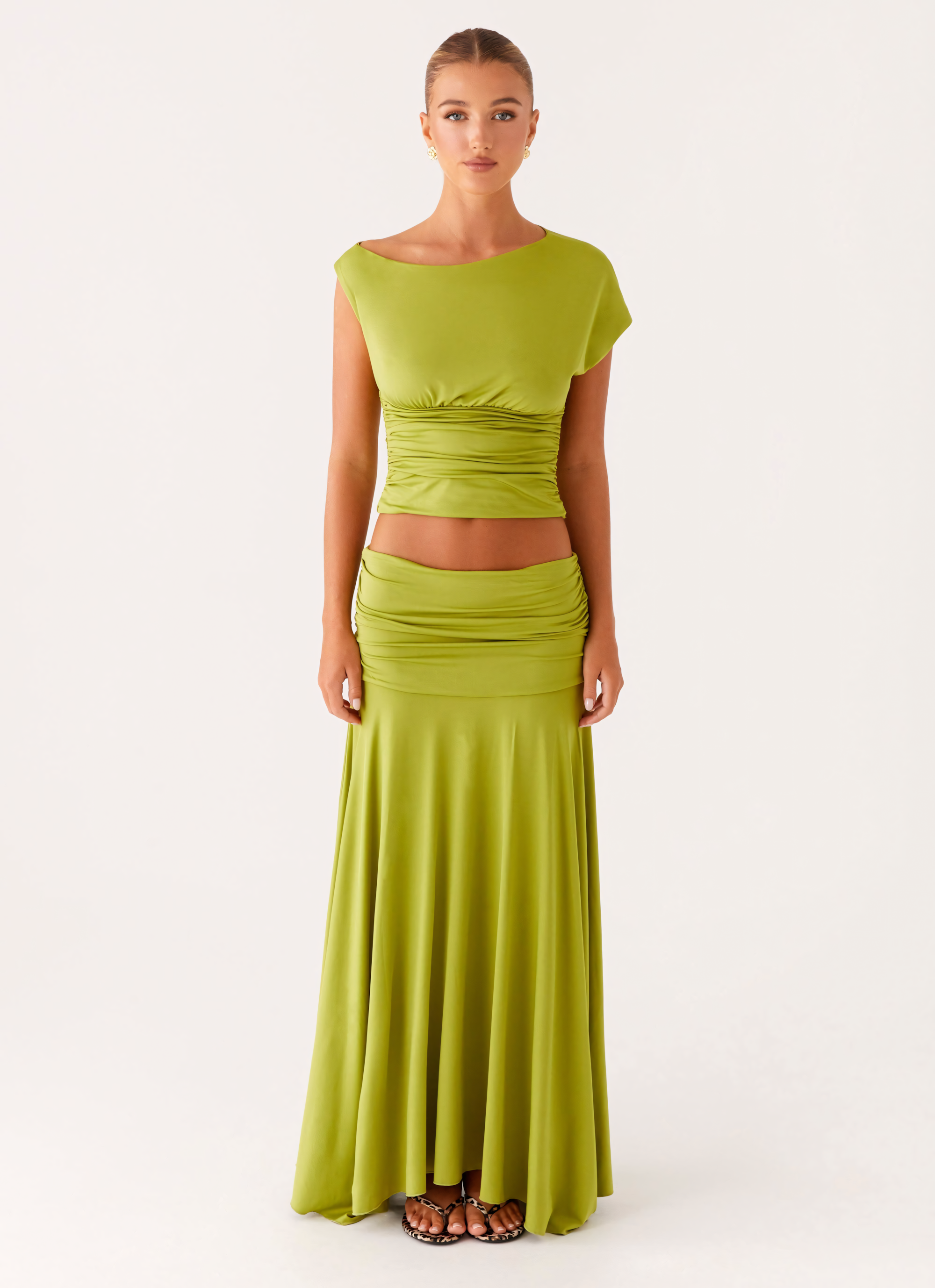 Modestique london- naila Ruched Maxi Set