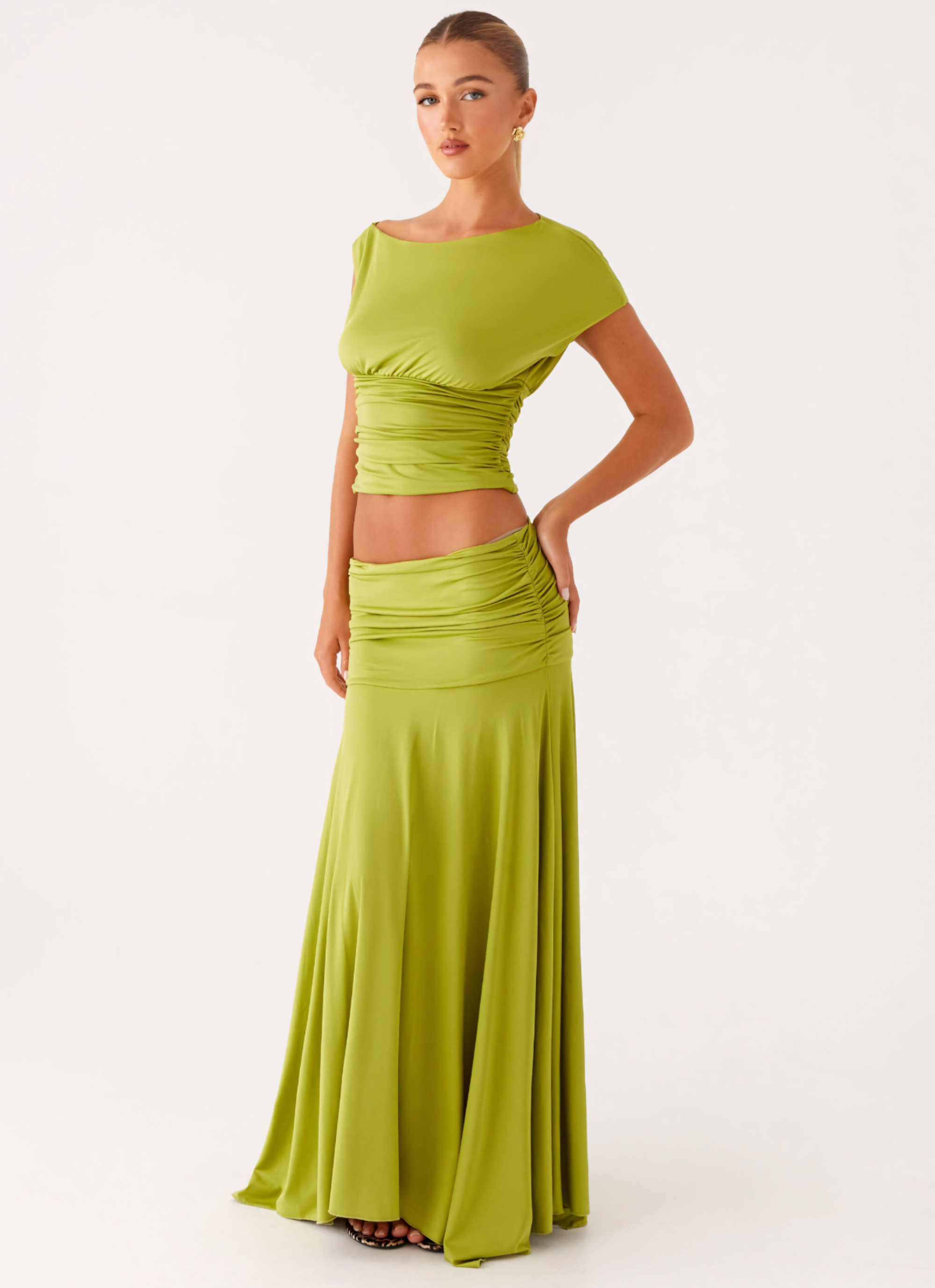 Modestique london- naila Ruched Maxi Set