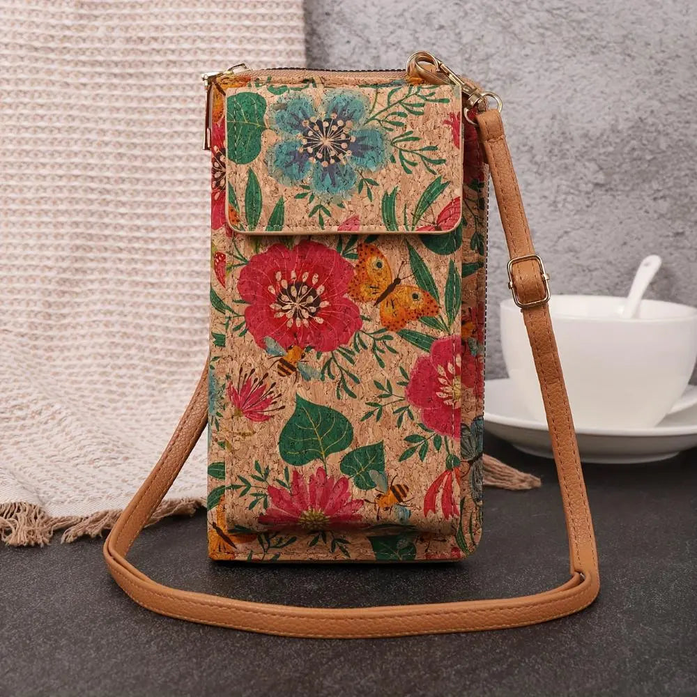 Julia - Boho floral crossbody wallet for women