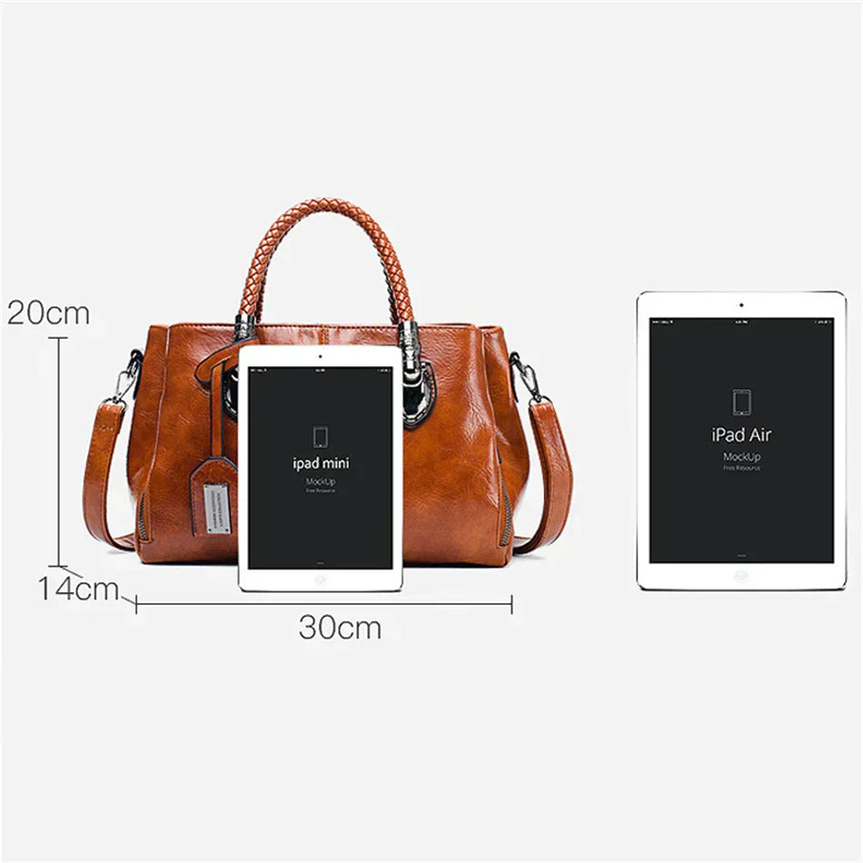 AMORY - Stylish LEATHER HANDBAG