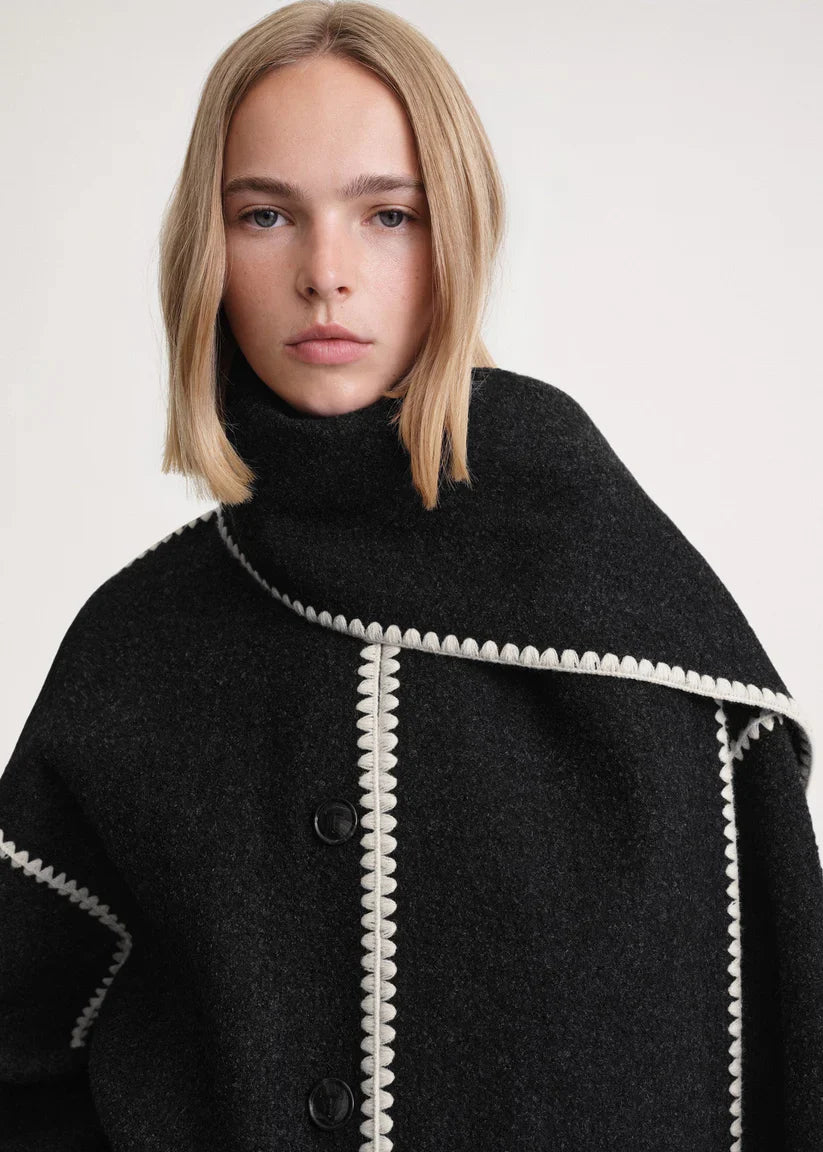 Avery toronto™ | Woolen Scarf Coat