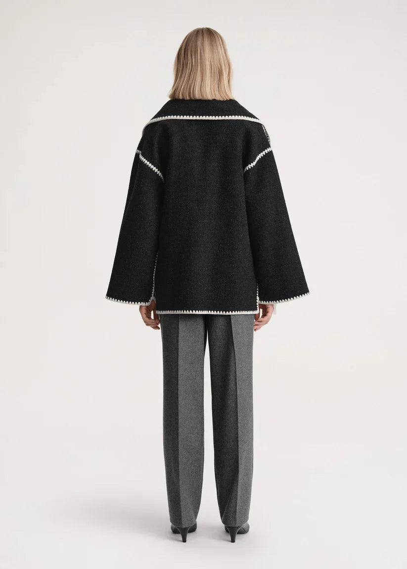 Avery toronto™ | Woolen Scarf Coat