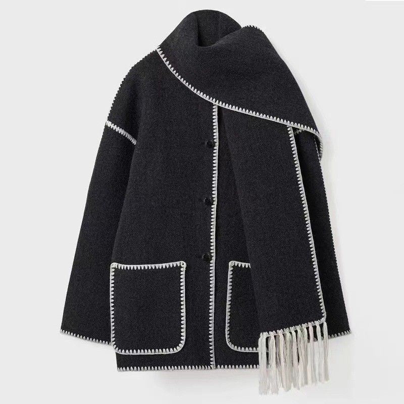 Avery toronto™ | Woolen Scarf Coat