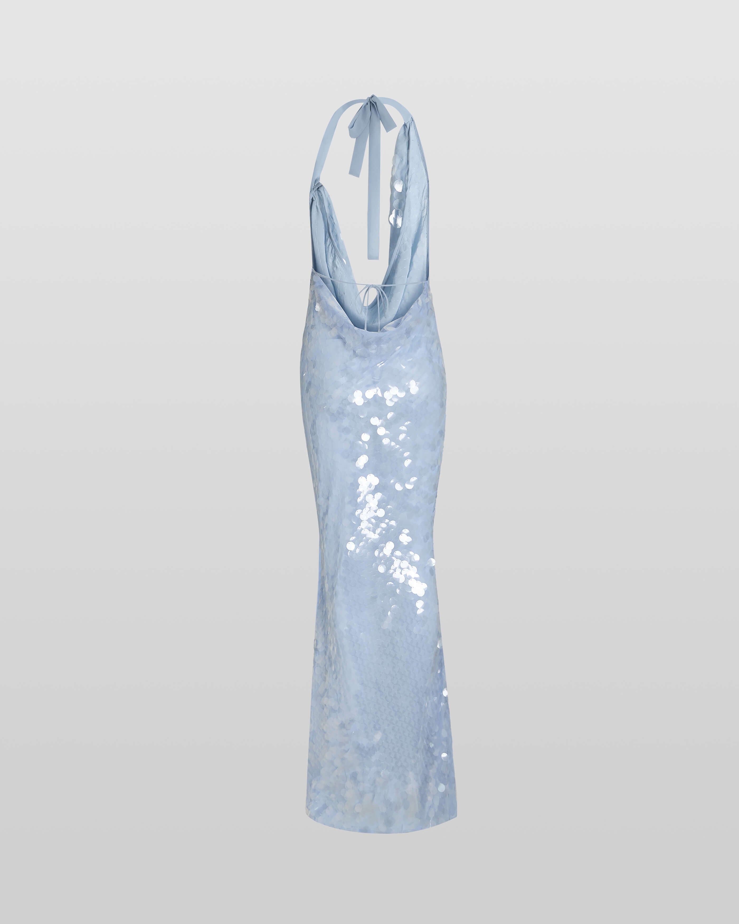 Naline™ | Sequin Halter Maxi Dress