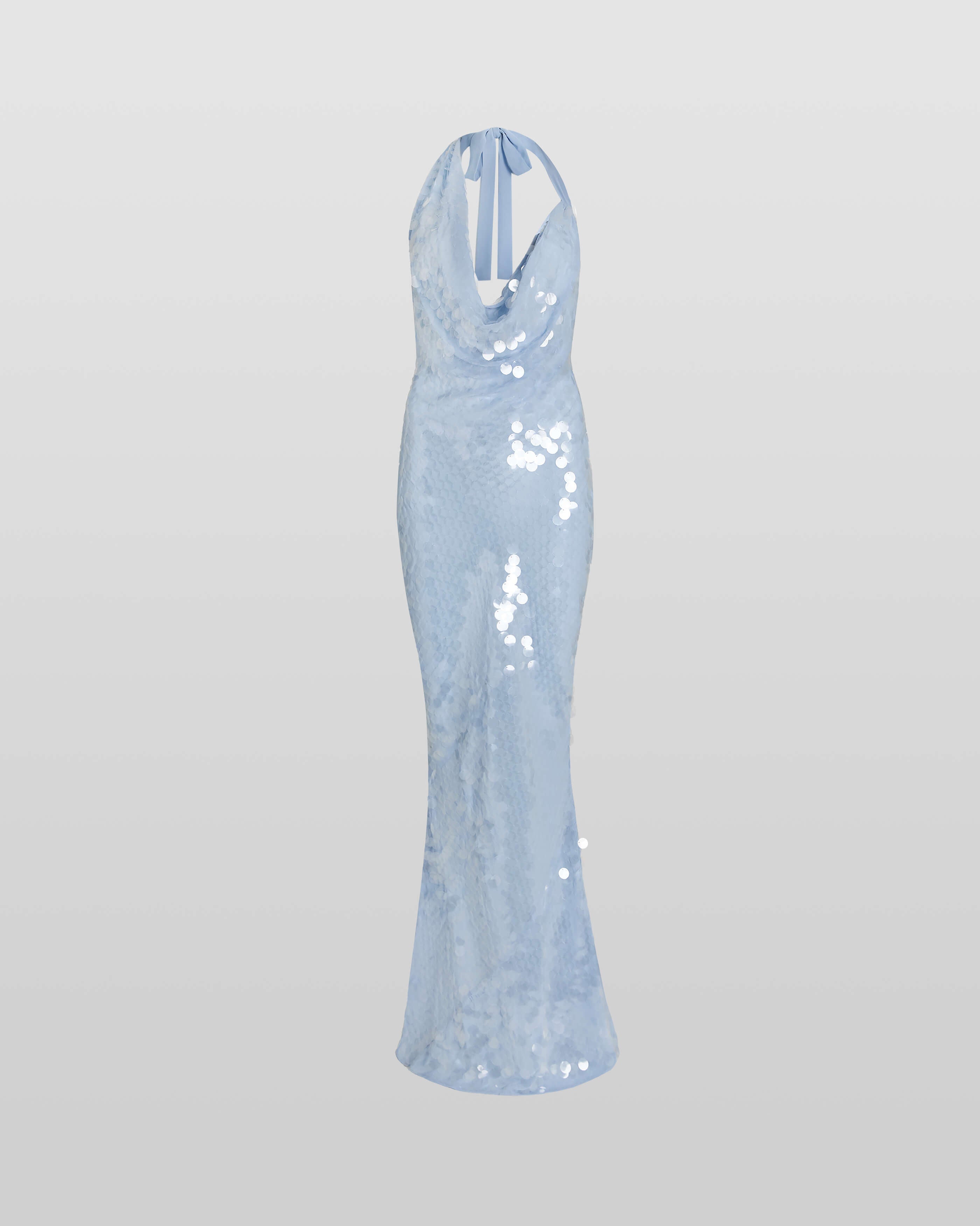 Naline™ | Sequin Halter Maxi Dress