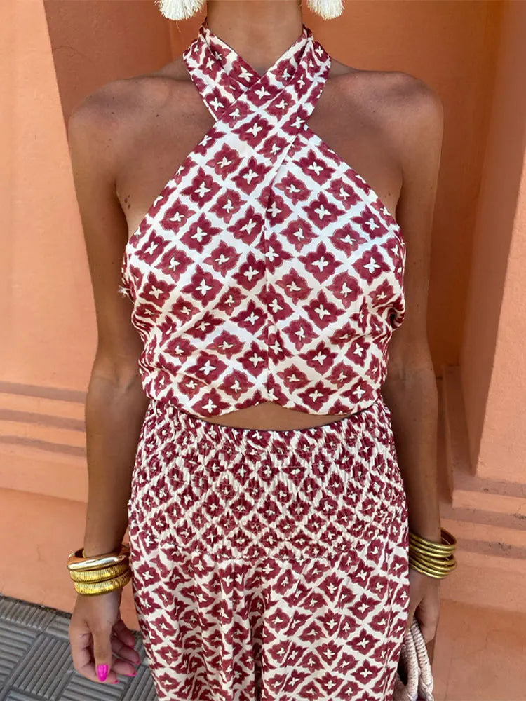 Mickay - Elegant Gathered Midi Dress with Off-Shoulder Design