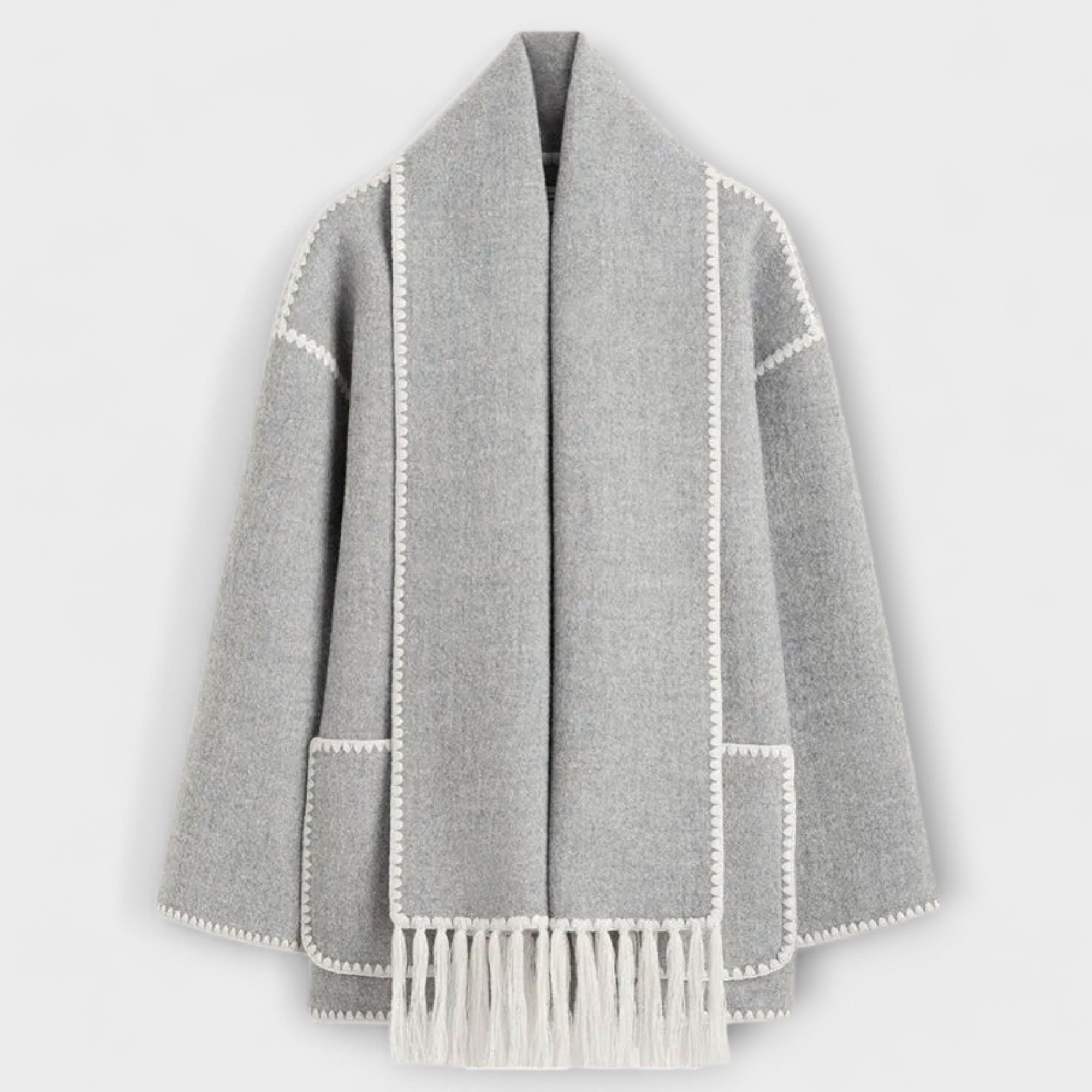 Chanel - Stylish Scarf Coat