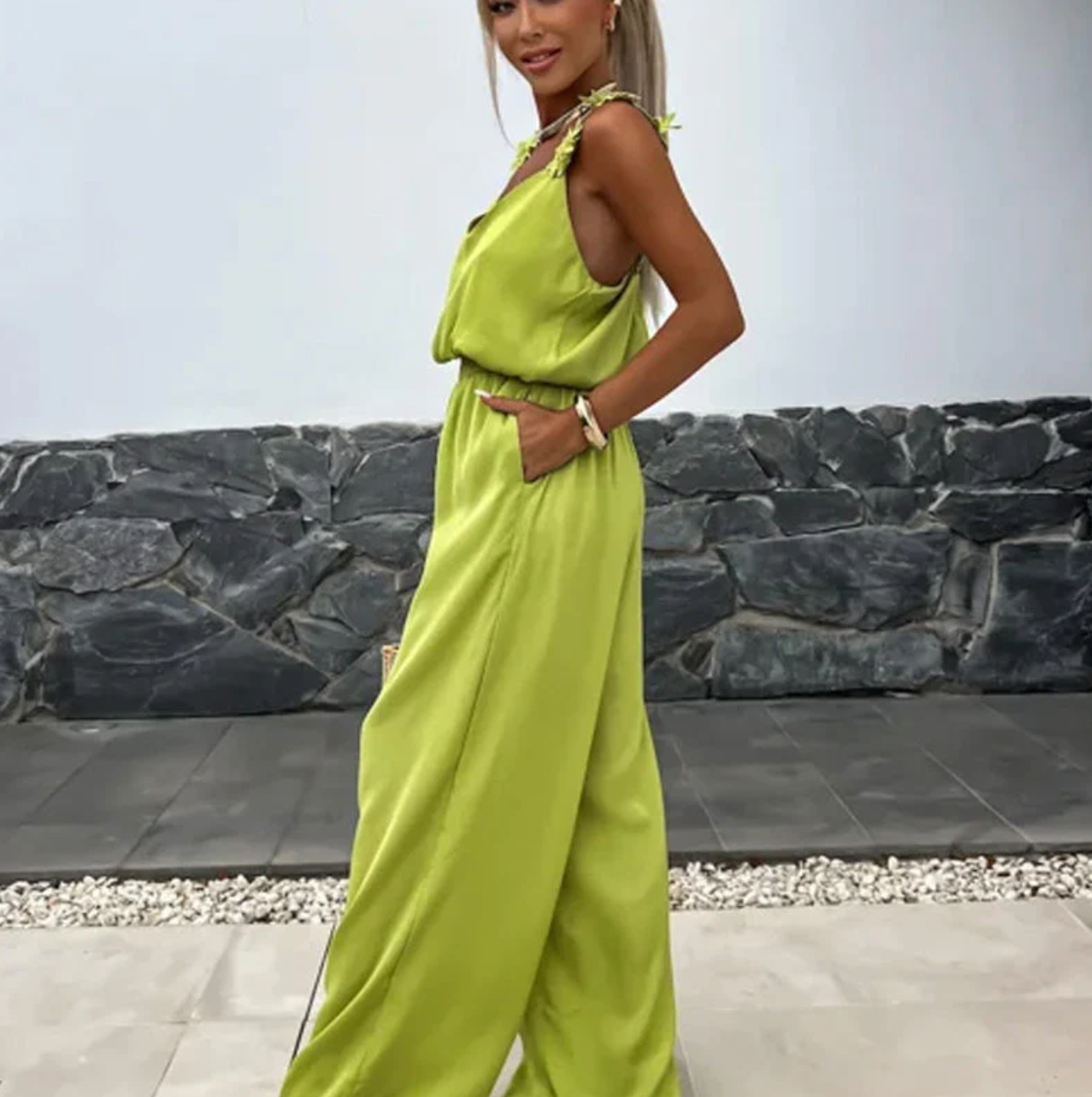 NOMI™ - Sleeveless Wide Leg Jumpsuit