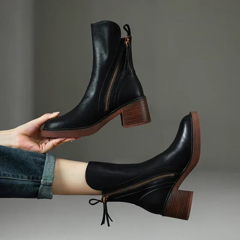 Atasha | Leather Ankle Boots