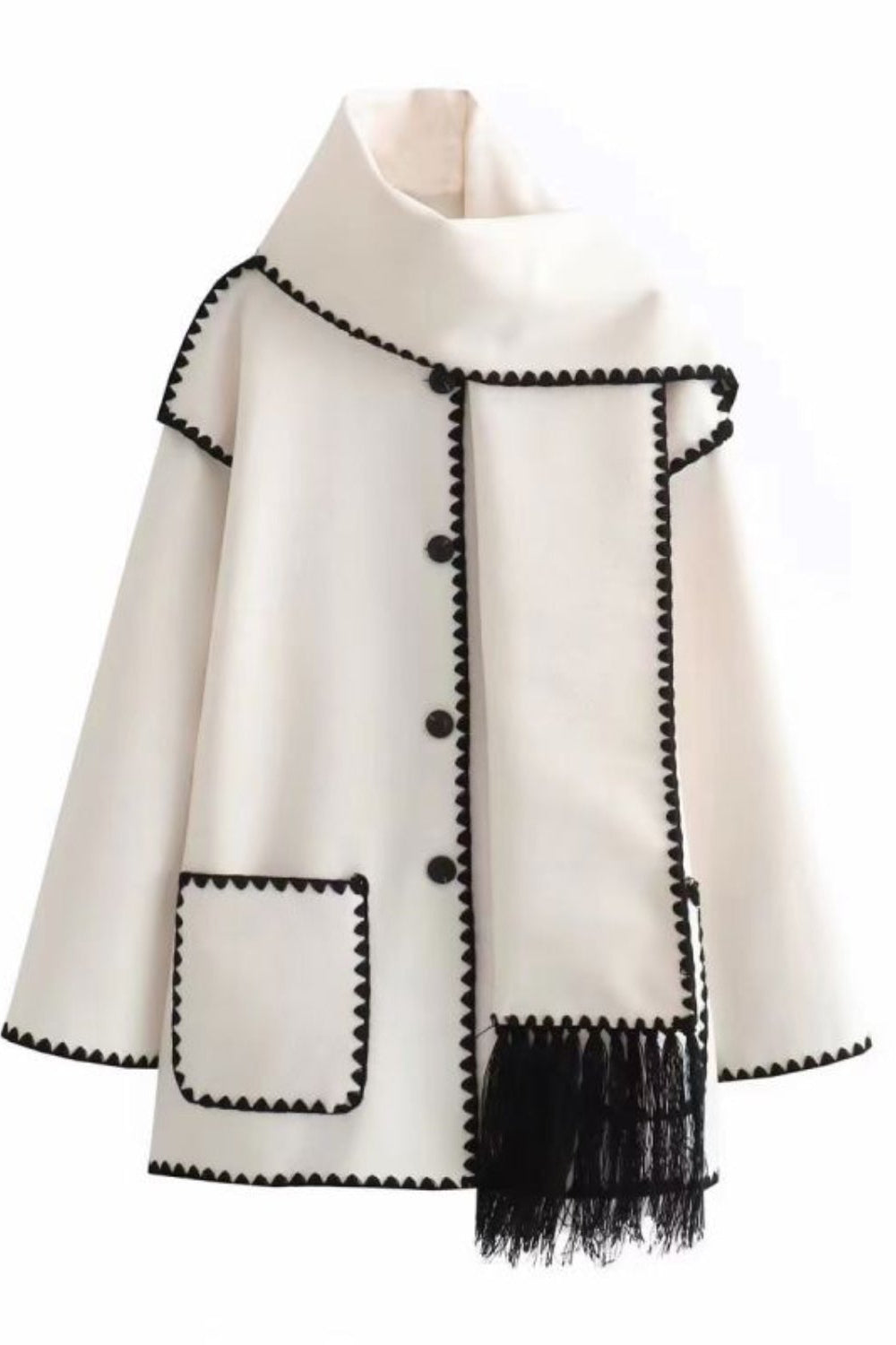 Avery toronto™ | Woolen Scarf Coat