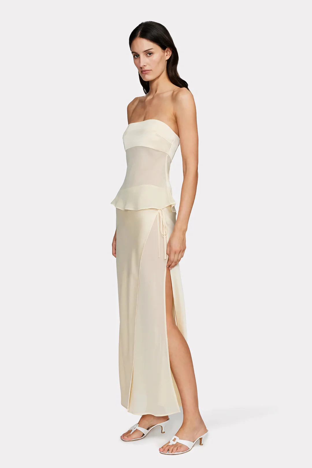 Radiance Sheer Draped Dress