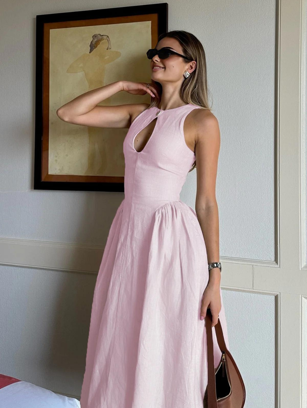 Sara™ - Linen Midi Dress