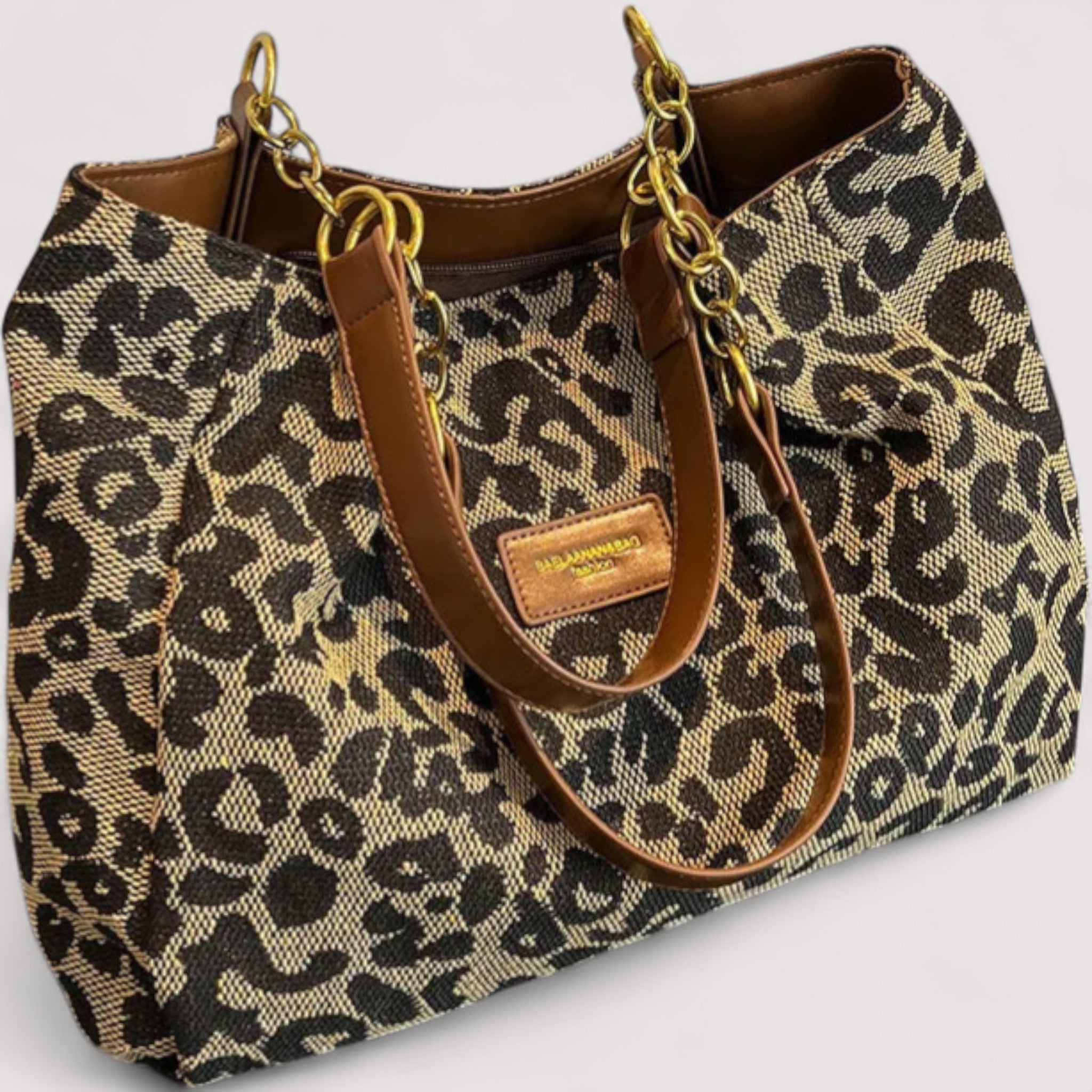 Edith™ | Leopard Canvas Shopping Bag