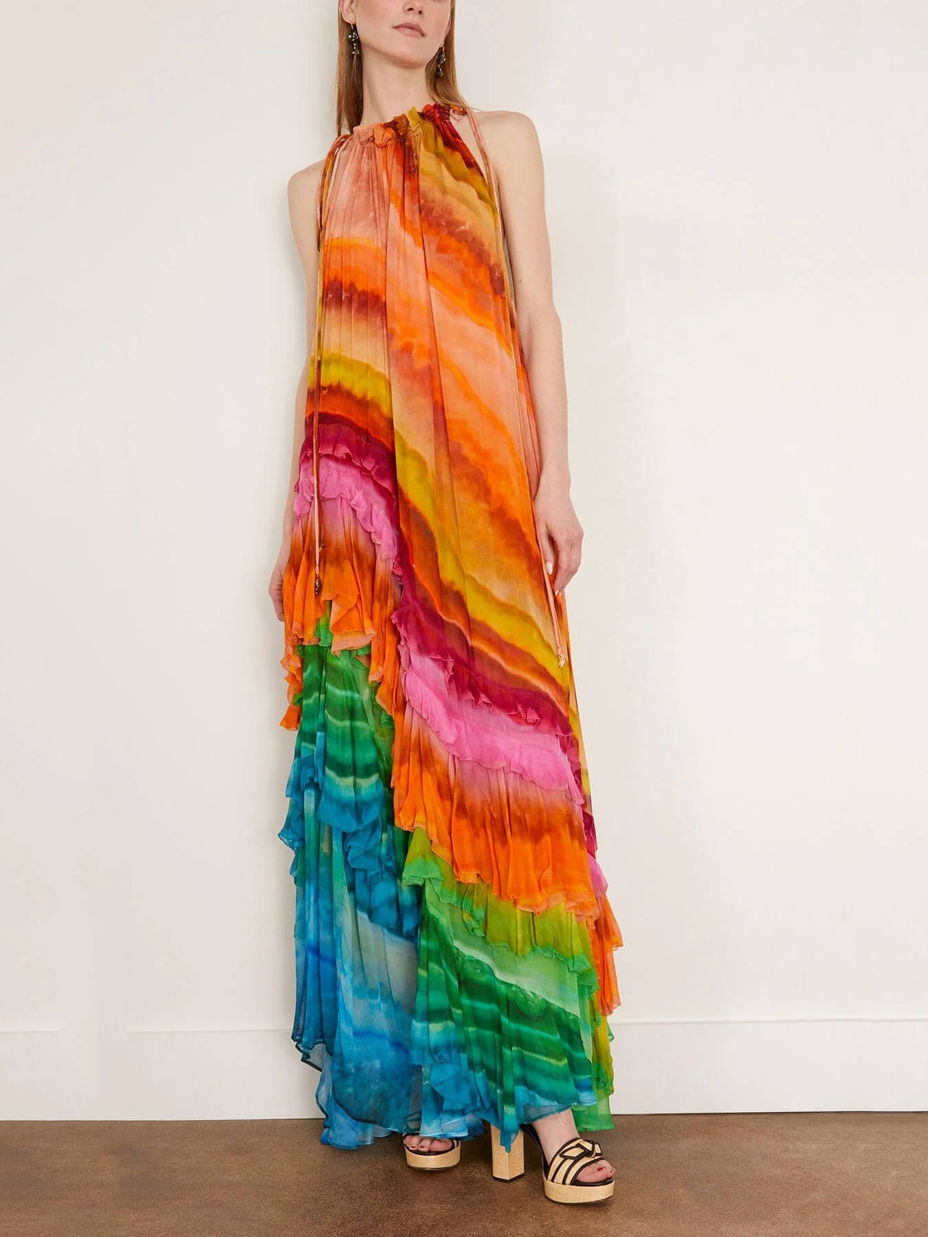 Iris™ - Ruffle Gown in Multi
