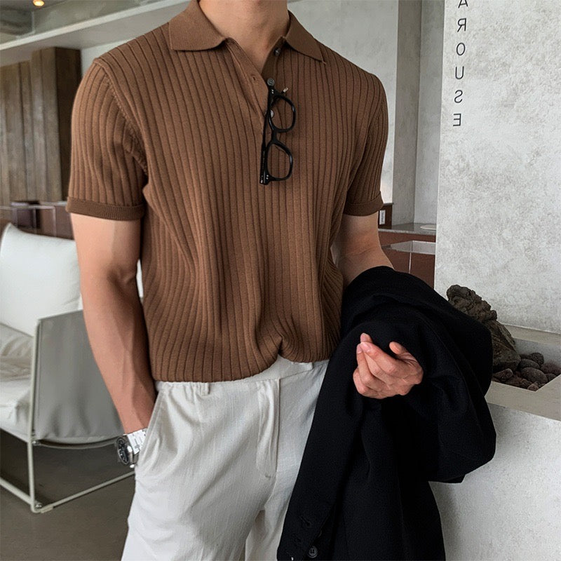 Modestique london™|GIMCHEON Knitted Polo Shirt
