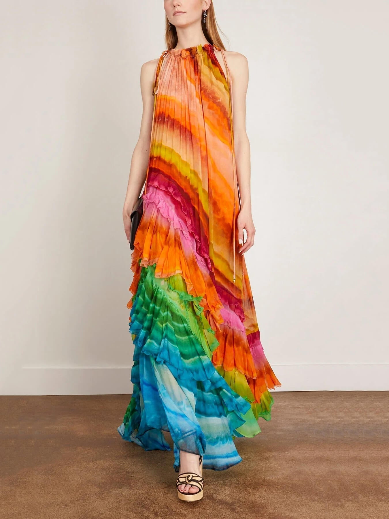 Iris™ - Ruffle Gown in Multi