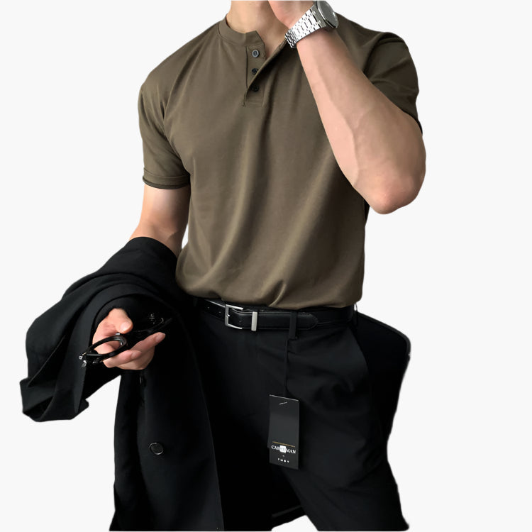 AVERY TORONTO ™| DAEGU Buttoned Collar T-Shirt