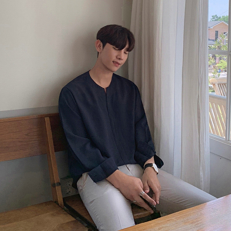 Modestique london™| CHUNGJU Korean Collar Shirt