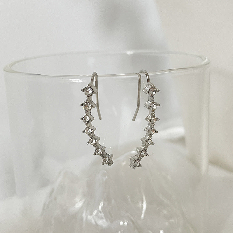 Modestique London | Elegant Seven-Star Diamond Stud Earrings