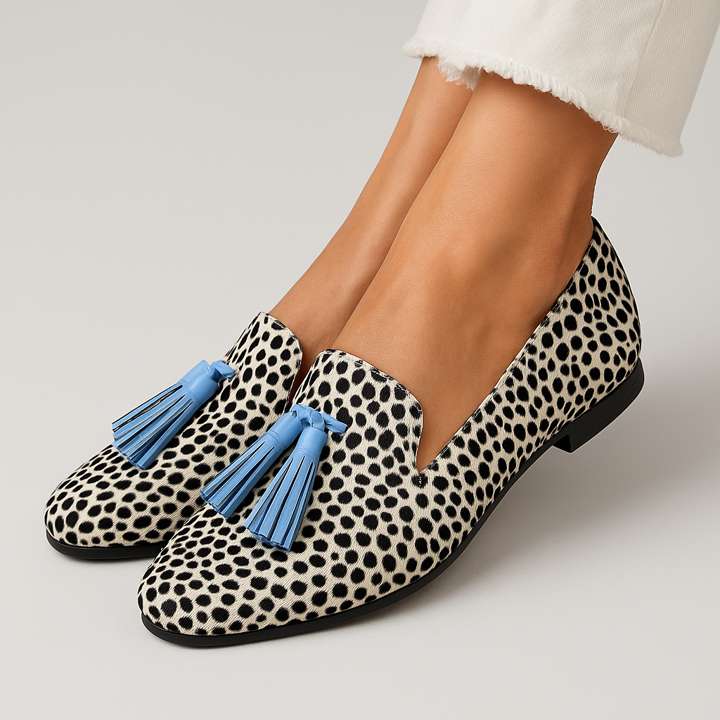 Claudine – Tassel Loafers Léopard