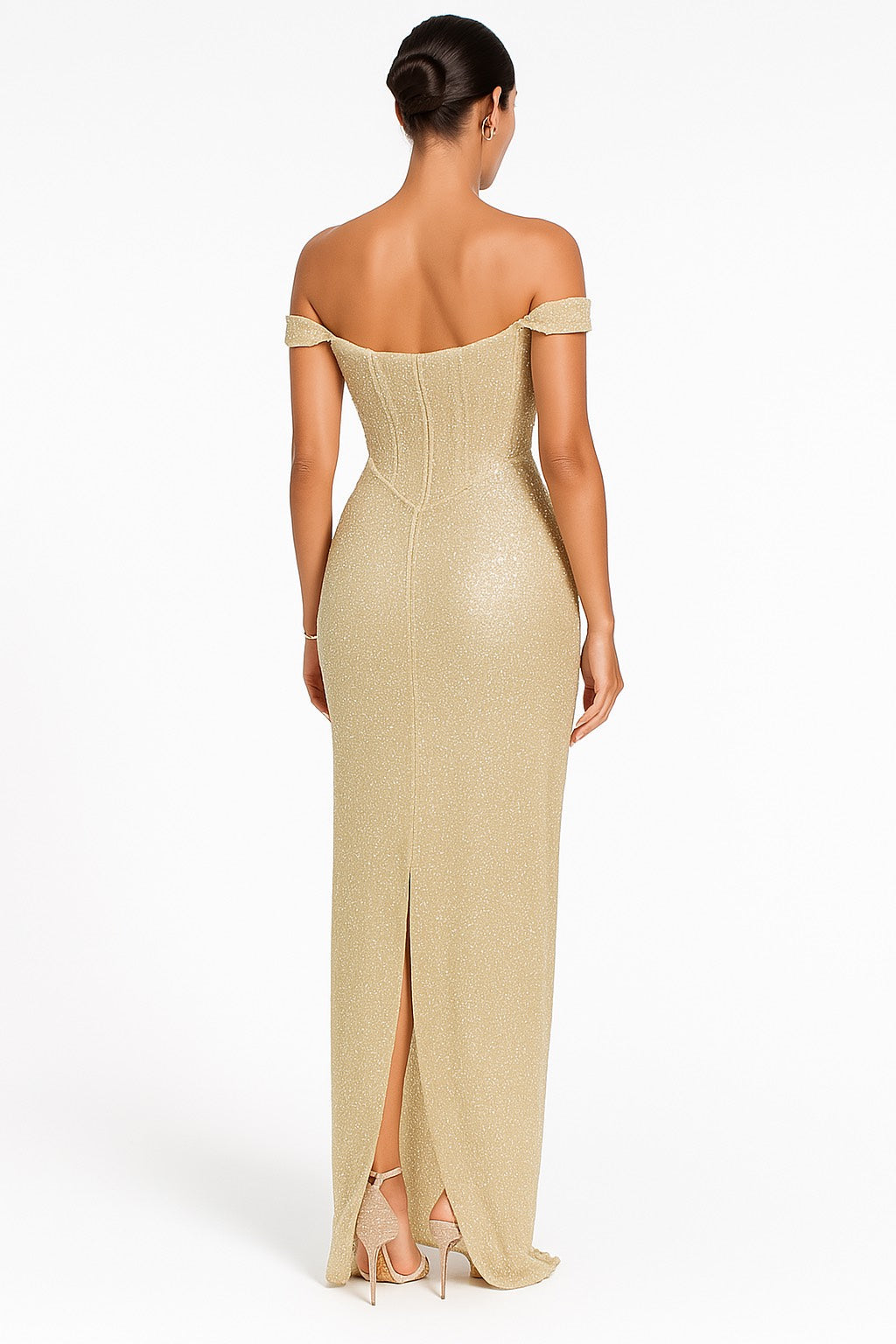 Modestique london™ | Off-shoulder Glitterdress