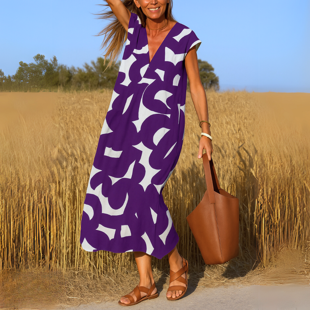 Pamela™ | Draped Elegance Maxi