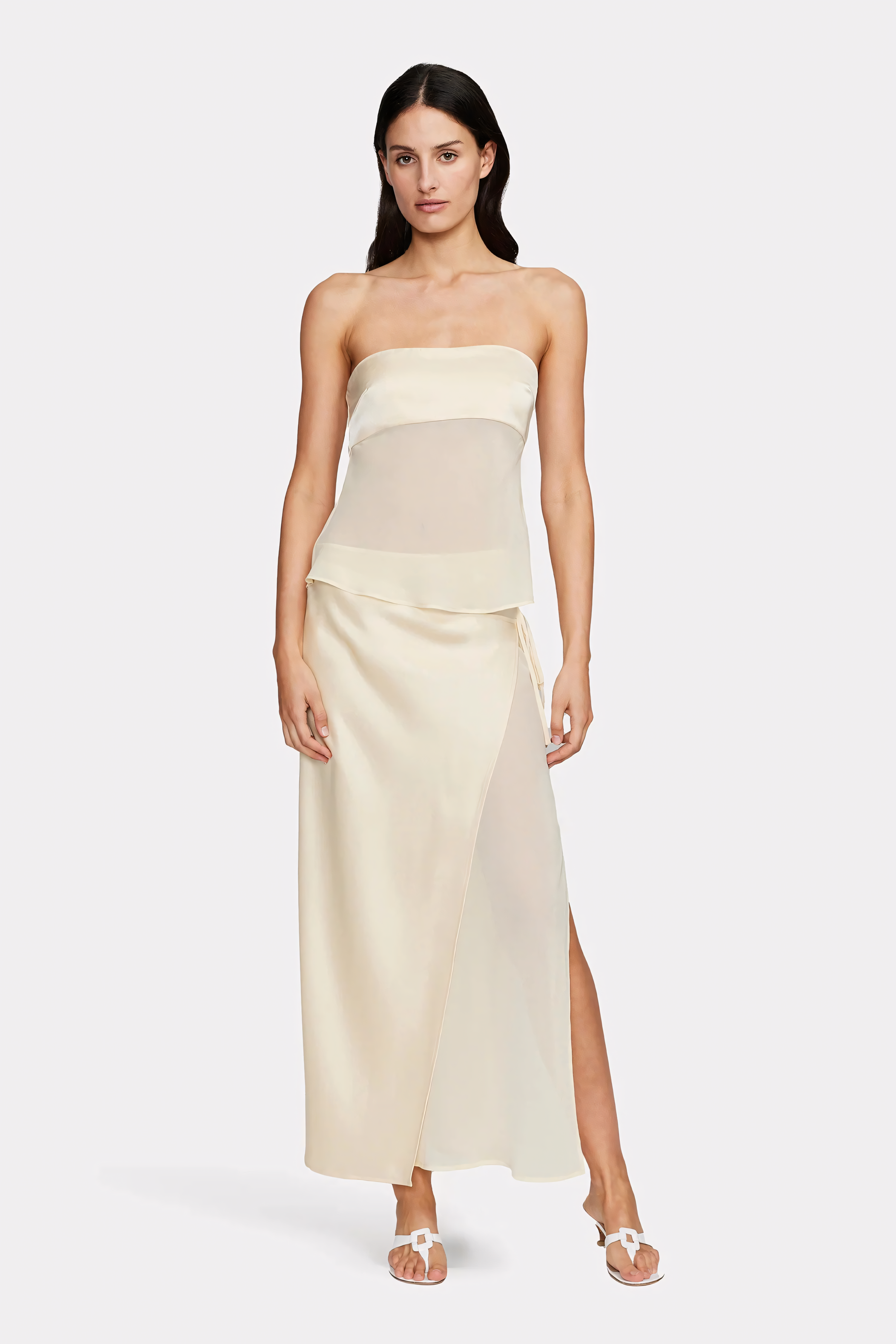 Radiance Sheer Draped Dress