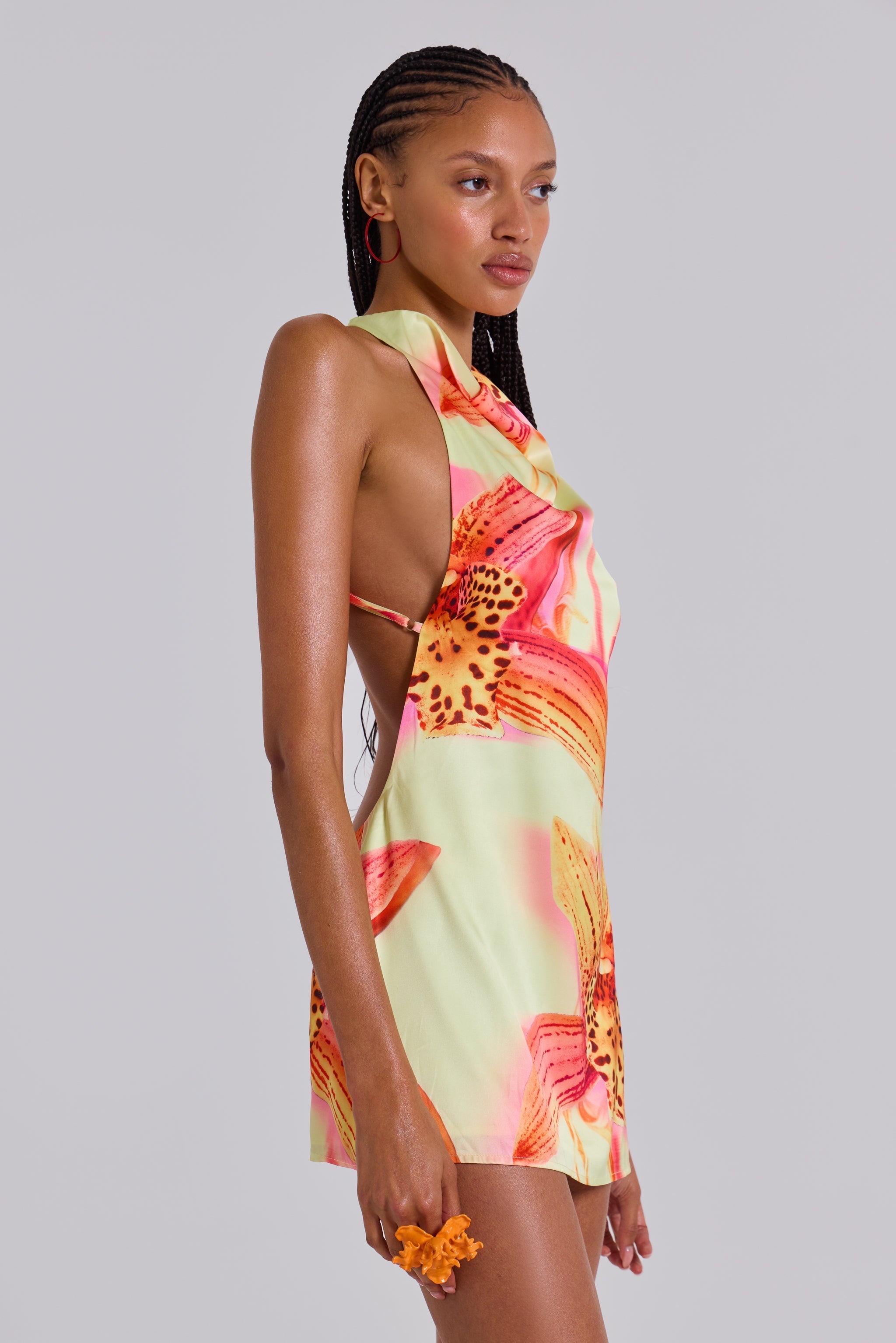 Lana™ | Tropical Halter Mini Dress