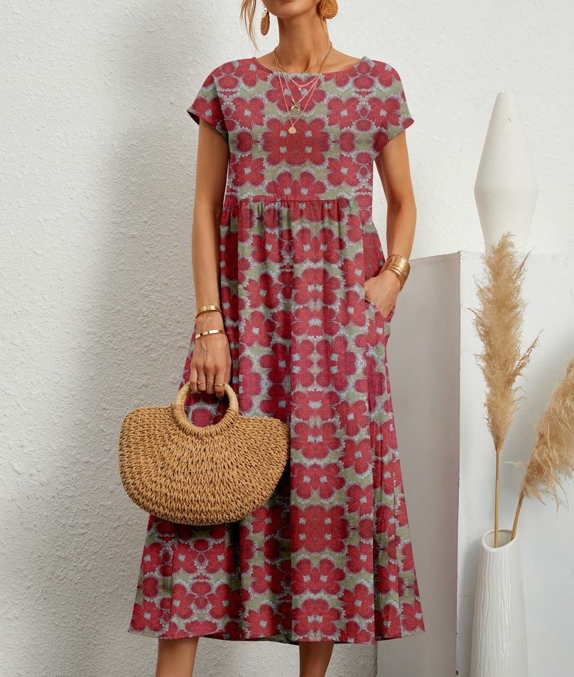 Roselle - Chic Floral Dress