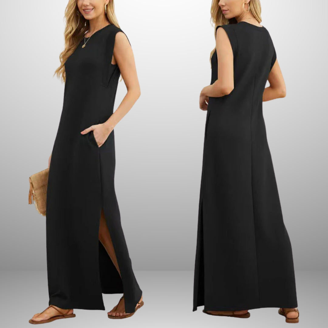 Emma™ | Long Flowing Crease-Resistant Dress
